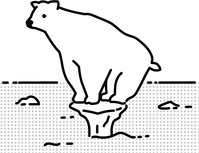 白熊のイラスト